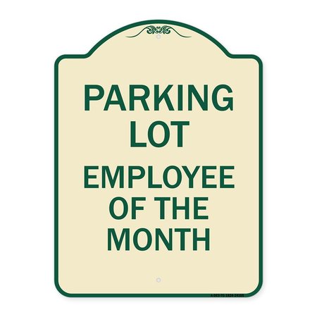 SIGNMISSION Employee of the Month Heavy-Gauge Aluminum Architectural Sign, 24" x 18", TG-1824-24105 A-DES-TG-1824-24105